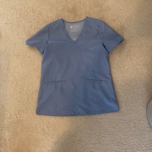 Figs healthier indigo casma scrub top